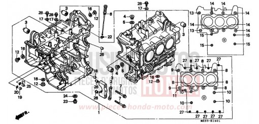 ZYLINDERBLOCK (2) GL1500SET de 1996